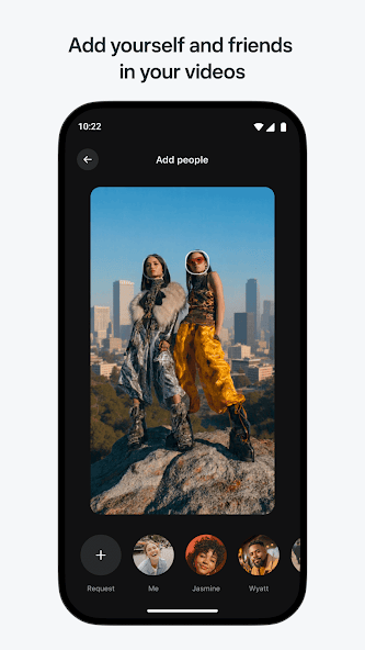 Vibes app screenshot showing remix and feed tools