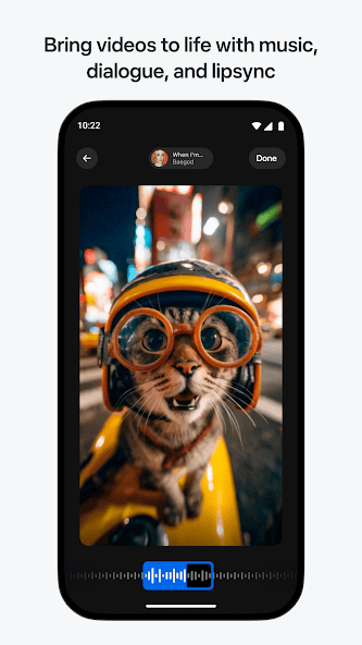 Vibes app screenshot showing AI clip discovery
